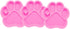 3pc Shiny Paw with Heart Resin Silicone Mold, Dog Paw Print Keychain Mould Crafts Epoxy Resin with 10PC Key Ring(DY0292+DY0292+DY0292)...