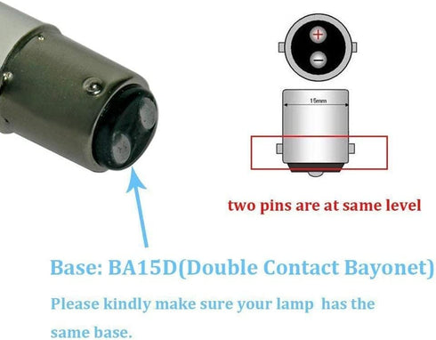 1076 1142 1004 90 LED Light Bulbs BA15D Double Contact Bayonet Base for Marine Navigation Anchor Stern Lights RV Camper Trailer Motorhome 10-40VDC...