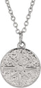 Jude Jewelers Stainless Steel Round Shaped Sunshine Style Pendant Necklace...