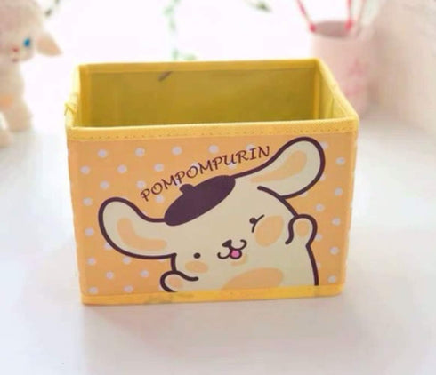 Kerr's Choice Collapsible Storage Bin Yellow Foldable Baskets | Kawaii Office Desk Room Decoration Cute Room Decor...