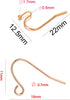 Rose Gold Earring Hooks - 630 pcs Earring Making kit with 14k Gold Hypoallergenic Earring Hooks, Jump Rings and Clear Rubber Earring Backs for DIY...