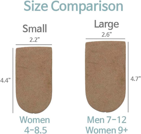 Adjustable Leg Length Discrepancy Heel Lifts Inserts Insoles - Pack of 2 (5 Layer Brown Large)...