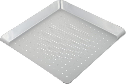 YARDWE Pizza Baking Tray Pizza Bakeware, perforated Aluminum Sheet Pan 9 Inch Pizza Tray Pizza Pan with Holes Square Nonstick Bakeware for Oven Ba...