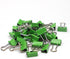 JAM PAPER Colorful Binder Clips - Extra Small - 3/5 Inch (15 mm) - Green Binderclips - 30/Pack...