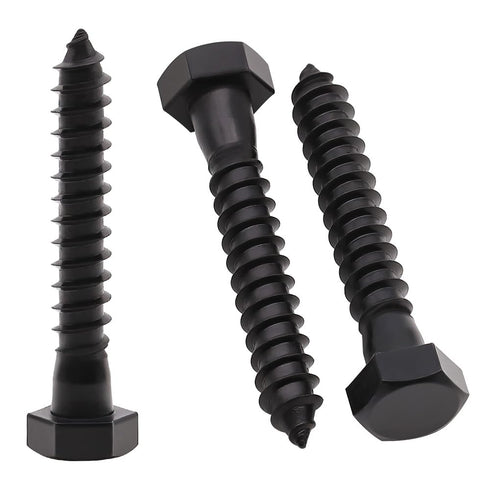 1/4 x 4" (10 Pack) Stainless Steel Hex Lag Bolts, Hexagon Head Lag Screws Bolts, Stainless Steel 304 (18-8), UNC Coarse Thread, Tip Point, Deck Sc...