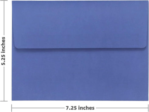 36-Pack Indigo Blue 5x7 Envelopes Self Seal A7 Envelopes, Gradient Colored Envelopes, Fade Out Indigo Blue Envelopes, 5x7 Mailing Envelopes for In...