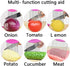 Onion Slicer- 4 Pcs Potato Chips Slicer Stainless Steel Onion Holde Ultra-thin Potato Cutter Slicer Vegetable Tomato Lemon Meat Fork Slicing for K...