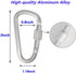 foxany Flags Snaps Hook, Aluminum Flags Pole Clips, Flags Hardware, Accessory for Backpack/Key Ring/Flags/Dog Leash (4 Pcs)...