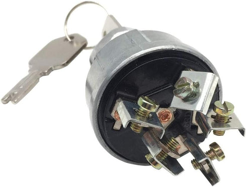 272041 Ignition Switch for Hyster 2394129 Clark D147482 Daewoo Forklift 108066, Silver, Ignition, Manual...