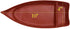 Happy Sales HSSB-10RB, Sushi Boat Shape Plate Sushi Sashimi Serving Plate Melamine Plastic Tray 10 x 4.5 Inch (Red Black)...