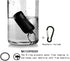 Aluminum Keychain Pill Box with Carabinieri?Air Tight Metal Pill Container?Waterproof Pill Organizers for Outdoor Camping?Travel (Black,RED and Si...