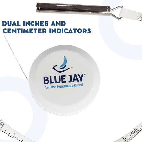 Blue Jay An Elite Healthcare Brand Measure It Measuring Tape for Body Measurements with Gulick Spring | Crafted with fiberglass and Push Button Re...