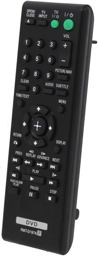 Universal Replacement Remote Controller for DVP-SR210 DVP-SR210P DVP-SR200P/B DVPSR510H Sony DVD Player...