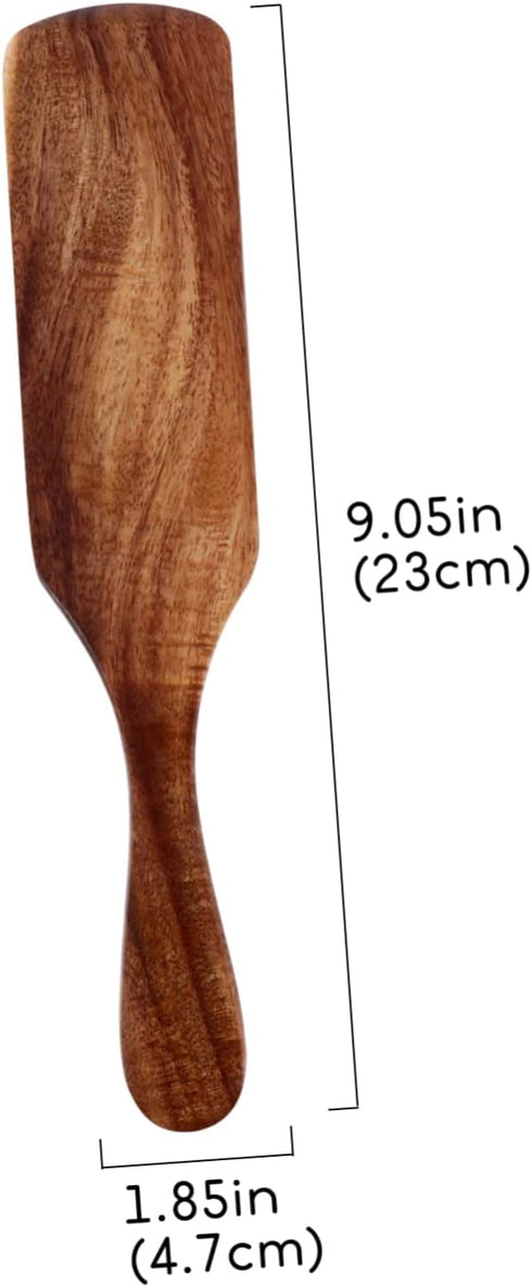 Hemoton Turner Spatula Set - Wooden Spurtles, Non-Stick Kitchen Tool, Slotted Stirring Spoons...