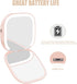 MY BEAUTY LIGHT Compact Mirror, Lighted 1X/3X Magnifying 2-Sided Travel Makeup Mirror, Portable Bright Pocket Mirror for Handbag and Purse, USB Ch...