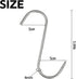 Meat Hooks,20Pcs Premium Stainless Steel Butcher's Hook,Meat Hook Tool for Hot and Cold Smoking?Butchering,Hunting,Chicken Hunting Smoking, Grill ...