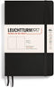 LEUCHTTURM1917 - Notebook Softcover Paperback B6+ - 123 Numbered Pages for Writing and Journaling (Plain, Black)...