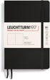 LEUCHTTURM1917 - Notebook Softcover Paperback B6+ - 123 Numbered Pages for Writing and Journaling (Plain, Black)...
