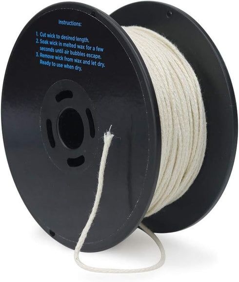 EricX Light Zinc Core Candle Wick 225ft Spool Specialize for Votive or Container Candle Making,Large...