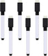 Magnetic Dry Erase Markers 6 Pack Whiteboard Erase Markers with Erasers Cap for Whiteboard, Dry-Erase Boards, School, Office and Home (6 Pack/Blac...