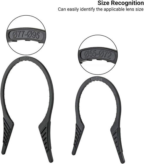 2 Packs Camera Lens Filter Wrench Kit, CPL UV ND Filter Removal Wrench Tool Set, Fit 55mm-72mm 77mm-95mm Lens Thread for Canon Nikon Sony Fujifilm...