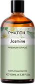 3.38FL.OZ Jasmine Essential Oil with Glass Dropper, for Aromatherapy Diffusers, Humidifiers, Great for DIY Candle and Soap Making, Huge 100ML Bott...