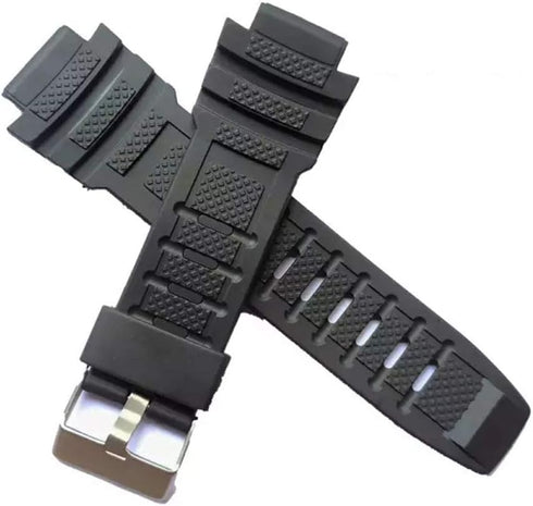 g24 20mm Black Rubber Watch Band Strap...