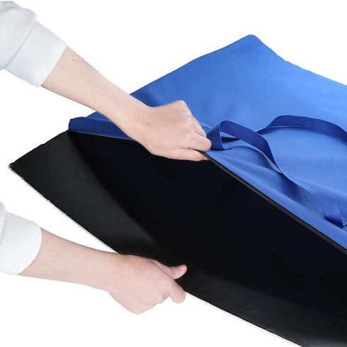 Large Size Art Portfolio Tote with Nylon Shoulder,24"X 36"Light Weight Waterproof Poster Board Storage Bag, Drawing Painting Sketch Bag for Studen...