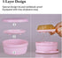 Portable Round Soap Dishes, Plastic Travel Soap Holder Case,Soap Container with Lid Leak-Proof Drain,Soap Box for Home Traveling Outdoor Hiking Ca...