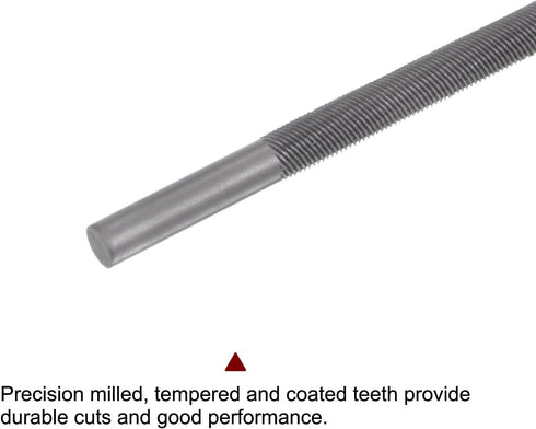 4pcs Chainsaw File, 11/64" (4.5mm) Round High Carbon Steel Double Cut Rasp for Sharpening...