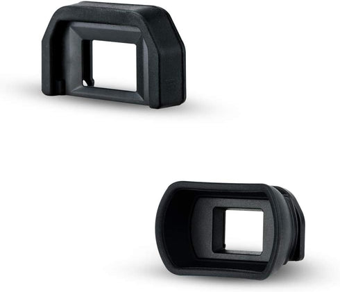 JJC 2 Types Viewfinder Eyecup Eyepiece for Canon Rebel 2000D 4000D SL3 SL2 T8i T7 T7i T6 T6i T5 T5i T4i T3i T2i T1i, Soft Long Design + Orignal Ey...