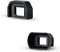 JJC 2 Types Viewfinder Eyecup Eyepiece for Canon Rebel 2000D 4000D SL3 SL2 T8i T7 T7i T6 T6i T5 T5i T4i T3i T2i T1i, Soft Long Design + Orignal Ey...