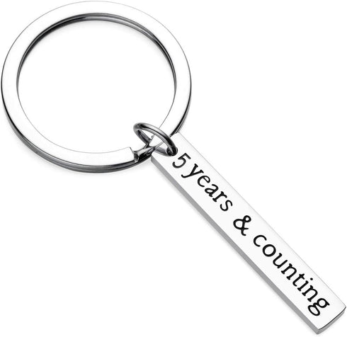Miss Pink Anniversary Keychain Gifts for Husband Boyfriend, Wedding Anniversary Valentines Day Gift for Couple Husband Wife...