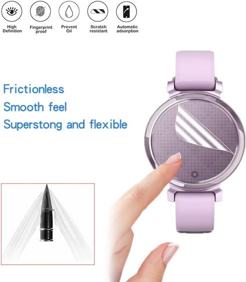 Screen Protector Compatible for Garmin Lily 2 Smartwatch, HD Full Coverage TPU Protective Film (6PCS)...