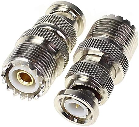 BNC Male to UHF Female SO-239 SO239 Adapter 4pcs RF coaxial Coax Connector...
