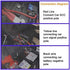 Flexible Car Led Light Strip, Dual Color 2 Pcs 24 Inches DRL LED Headlight Surface Strip Tube Light Daytime Running White & Amber Waterproof Switc...