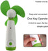 JDYYICZ Mini Handheld Fan Personal Fan Battery Soft Foam Blades Powered for Home and Travel (Green 1pcs)...