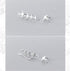Swallow Bird Sterling Silver Earrings for Women Cute Hummingbird Cuff Wrap Crawler Climber Stud Earrings Asymmetrical Brushed Animal Post Pin Deli...