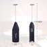 Handheld Milk Frother with Stainless Steel Whisk, Portable and Powerful Foam Maker for Morning Coffee, Latte, Cappuccino, Hot Chocolate (Black)...