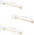 Wynameleri Mens Shirt Collar Bars Pins Clips Clasps Silver Tone and Gold Tone Set 3 PCS Business Gift 60mm...