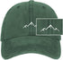 Vintage Baseball Cap Mens Peak Embroidery Baseball Hats Classic Washed Cotton Dad Cap Womens Outdoor Sports Cap Adjustable Green...