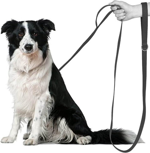 8ft Double Handle Traffic Dog Leash, Heavy Duty Tactical Dog Leash, Thick Nylon Dog Training Leash with 2 Traffic Control Handle for Medium Large ...