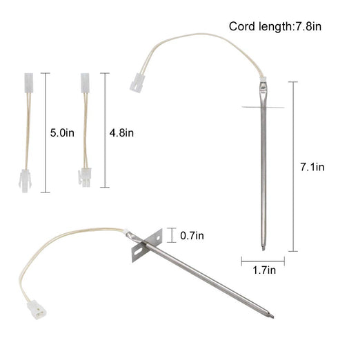 Upgraded 12001656 Oven Temperature Sensor Compatible with Whirl Pool&Ken More Replaces 74004943 12001554 AP4009009 PS1570174 12001656VP