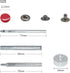 12.5 mm Snap Fastener Kit 12 Colors 120 Sets Clothing Snaps Metal Solid Snaps Buttons Kit Press Tool for Clothing Sewing and Crafting...