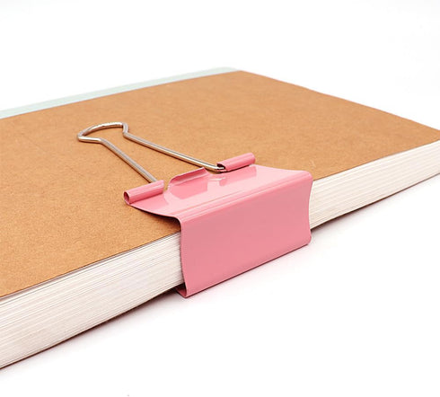 Extra Large Binder Clips, 2 Inch / 51mm, Big Paper Clamps for Office and School Supplies (Pink)...