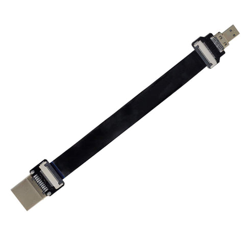 xiwai CYFPV HDMI Male to Micro HDMI Male Extension FPC Flat Cable 1080P for FPV HDTV Multicopter Aerial Photography (0.8m)...