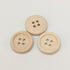 Chenkou Craft 100pcs 15mm 5/8" Round Natural Wood Buttons 4 Holes Craft Sewing Button (15mm)...