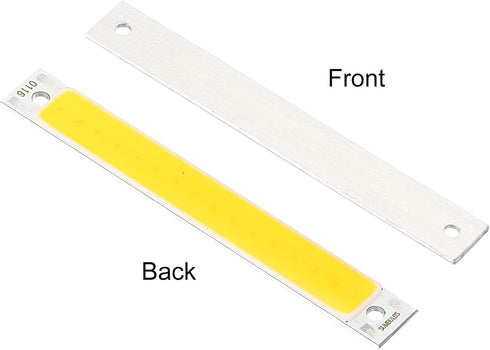 PATIKIL 1W DC 3-3.7V LED Chip Bulb,Aluminum COB Lamps Bulb Warm White Light 3000K 100LM 300mA 60x8mm for Home Reading, Landscape Light - 3 Pack...