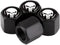 4 Pack Car Valve Stem Caps, Skull Tire Air Valve Caps for Car, Universal Tire Wheel Rim Dust Covers (Black & White)...