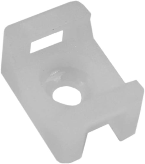 QualGear CM2-W-100-P Cable Tie Mount, White...